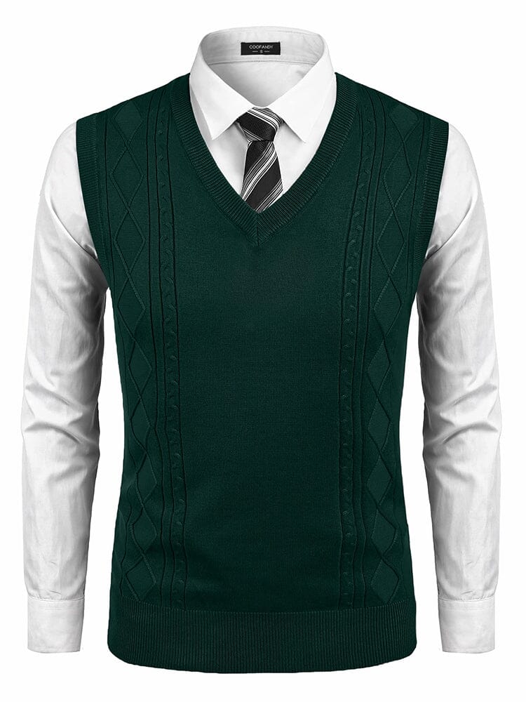 Classic V-Neck Knit Vest (US Only) - Image 3