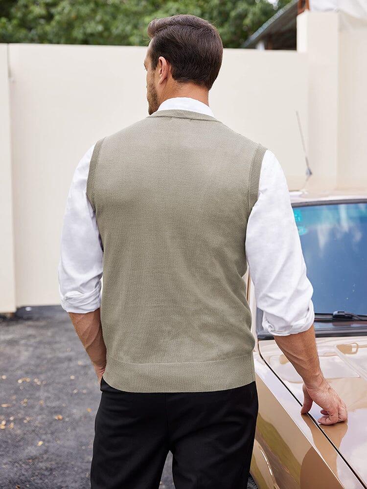 Classic V-Neck Knit Vest (US Only) - Image 6