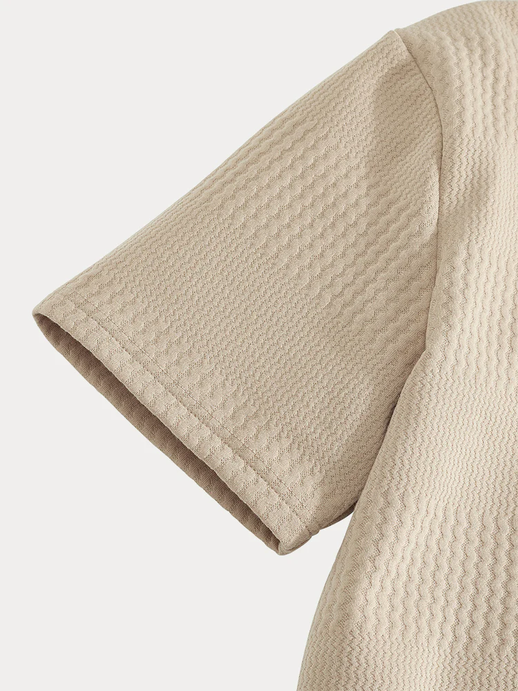 Comfort Fit Jacquard Textured 2-Piece Set - Image 11