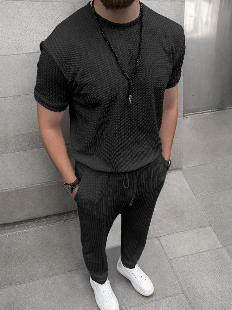 Comfort Fit Textured 2-Piece Set - Image 3