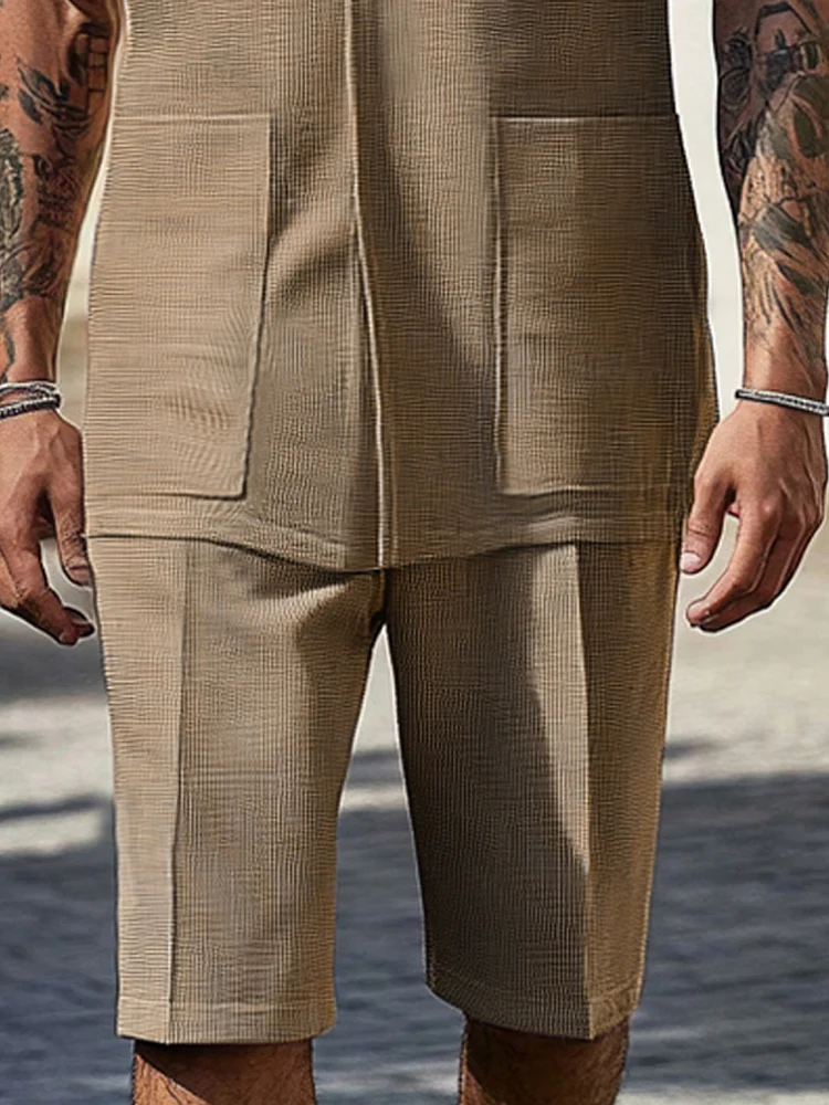 Comfort Textured Summer Casual Set - Image 4