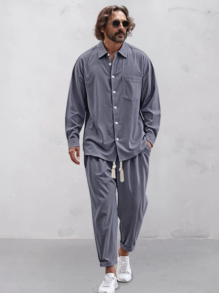 Comfy 100% Cotton Shirt Set - Image 5