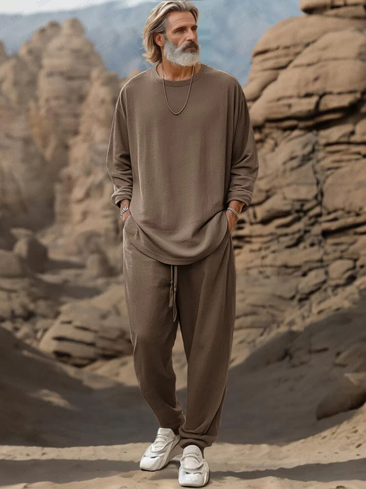 Comfy Athleisure Simple 2-Piece Outfit - Image 2