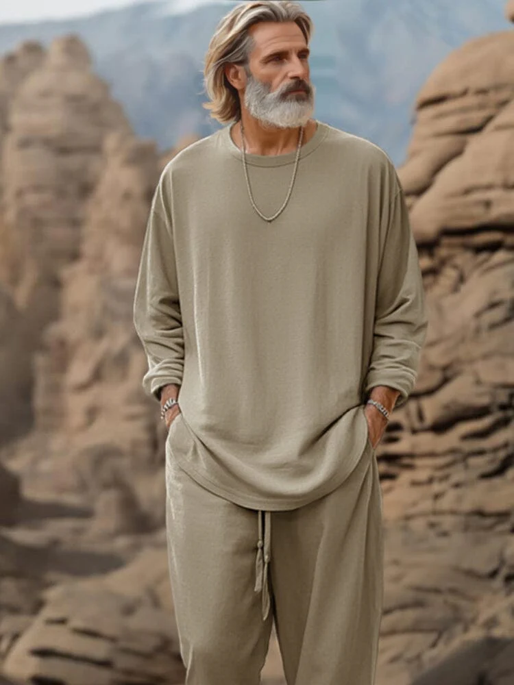 Comfy Athleisure Simple 2-Piece Outfit - Image 3