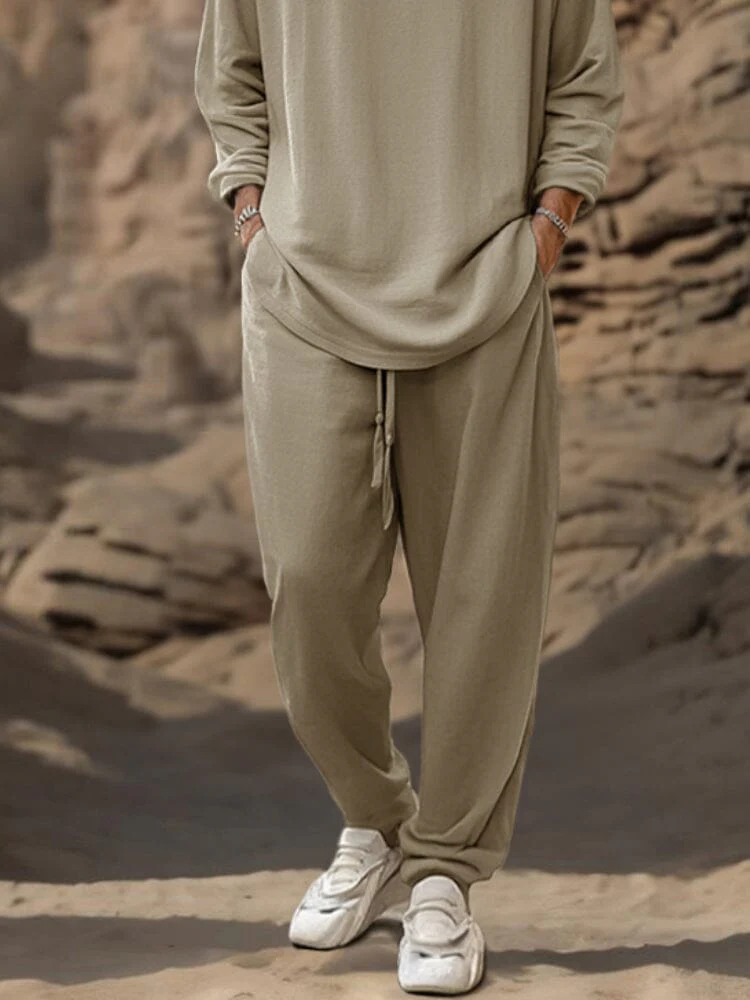 Comfy Athleisure Simple 2-Piece Outfit - Image 4
