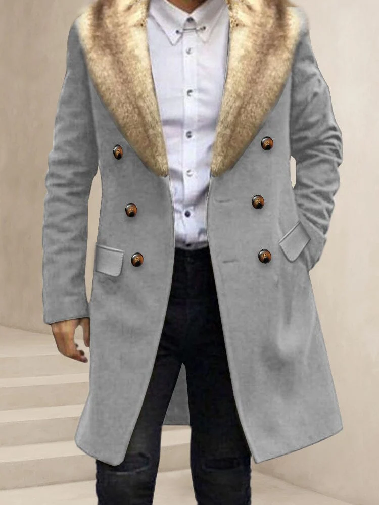 Comfy Double-Breasted Tweed Coat - Image 4