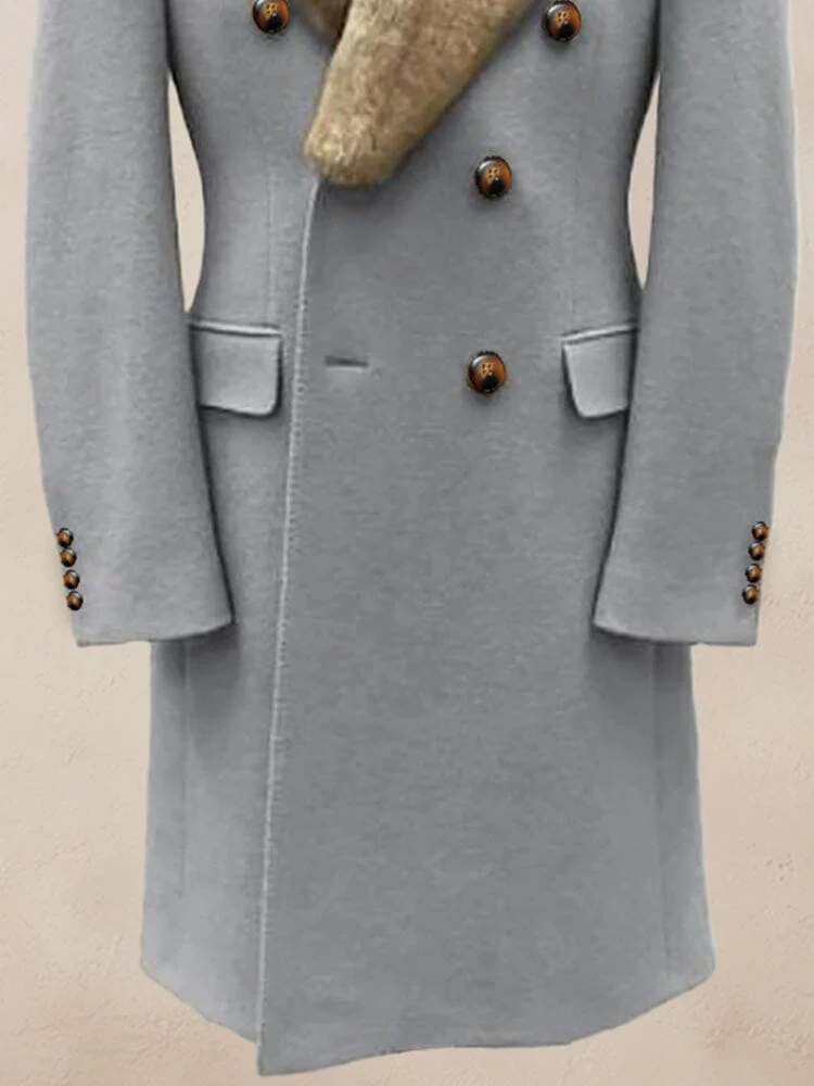 Comfy Double-Breasted Tweed Coat - Image 8