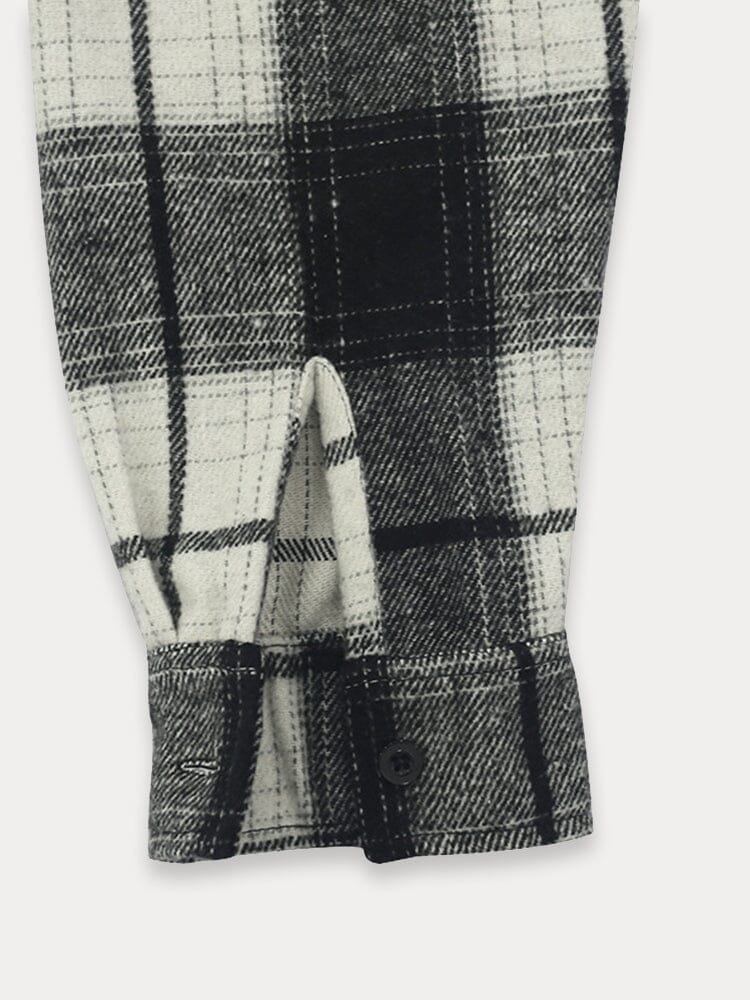 Comfy Flannel Hooded Plaid Jacket - Image 3