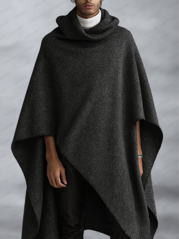 Comfy Minimalist Asymmetric Cloak Cape - Image 2