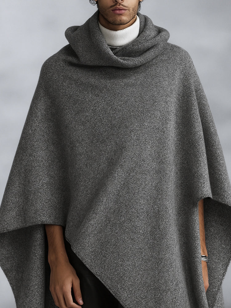 Comfy Minimalist Asymmetric Cloak Cape - Image 3