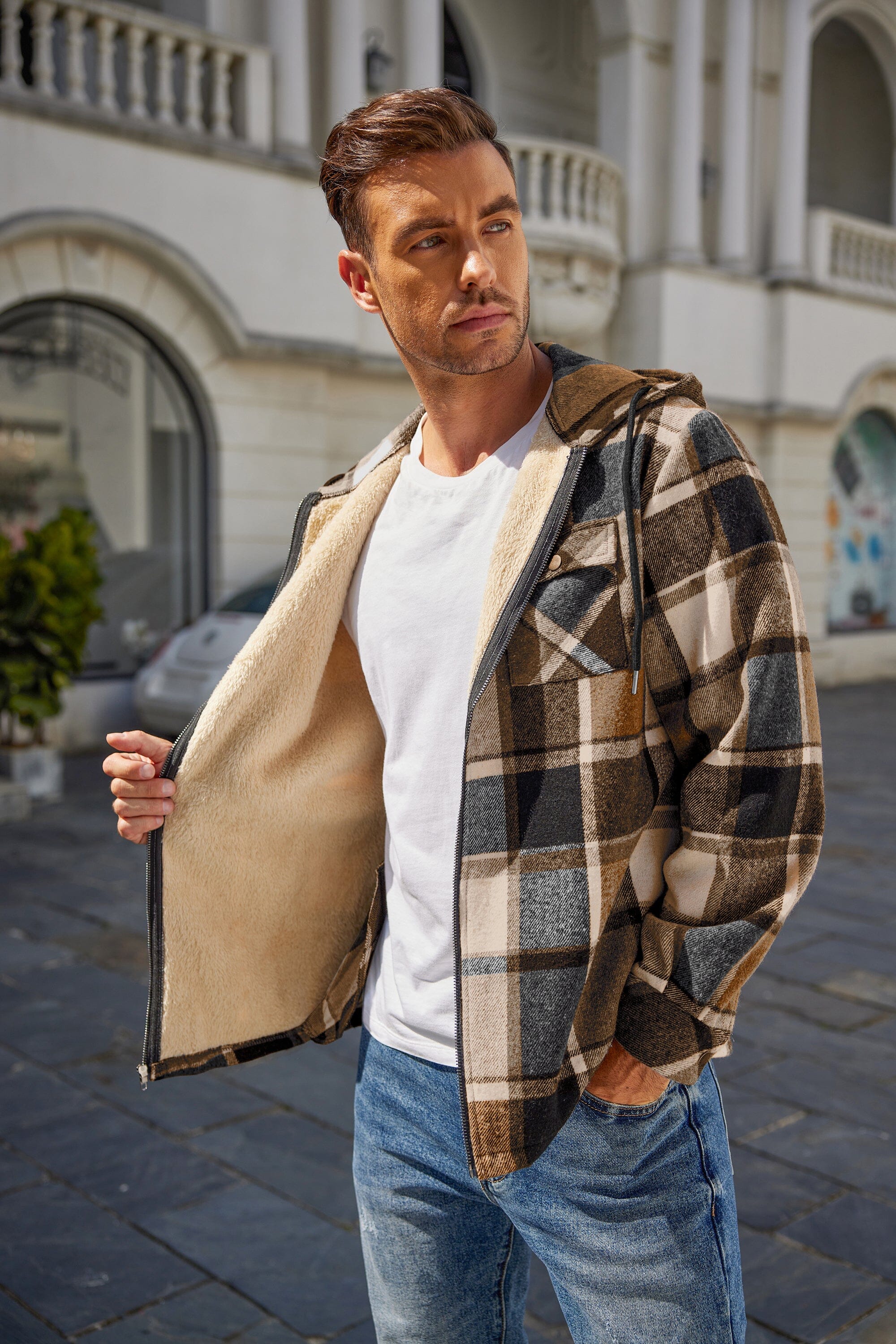 Comfy Plaid Flannel Lined Jacket (US Only) - Image 13