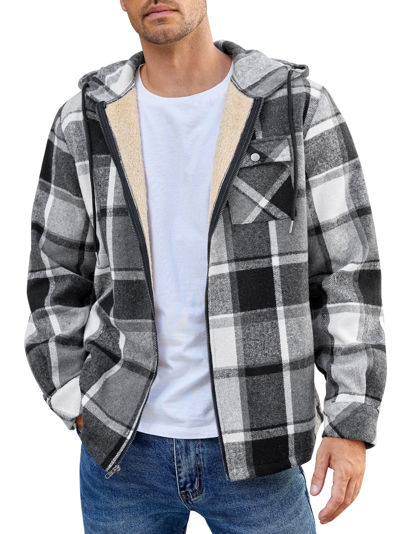 Comfy Plaid Flannel Lined Jacket (US Only) - Image 4