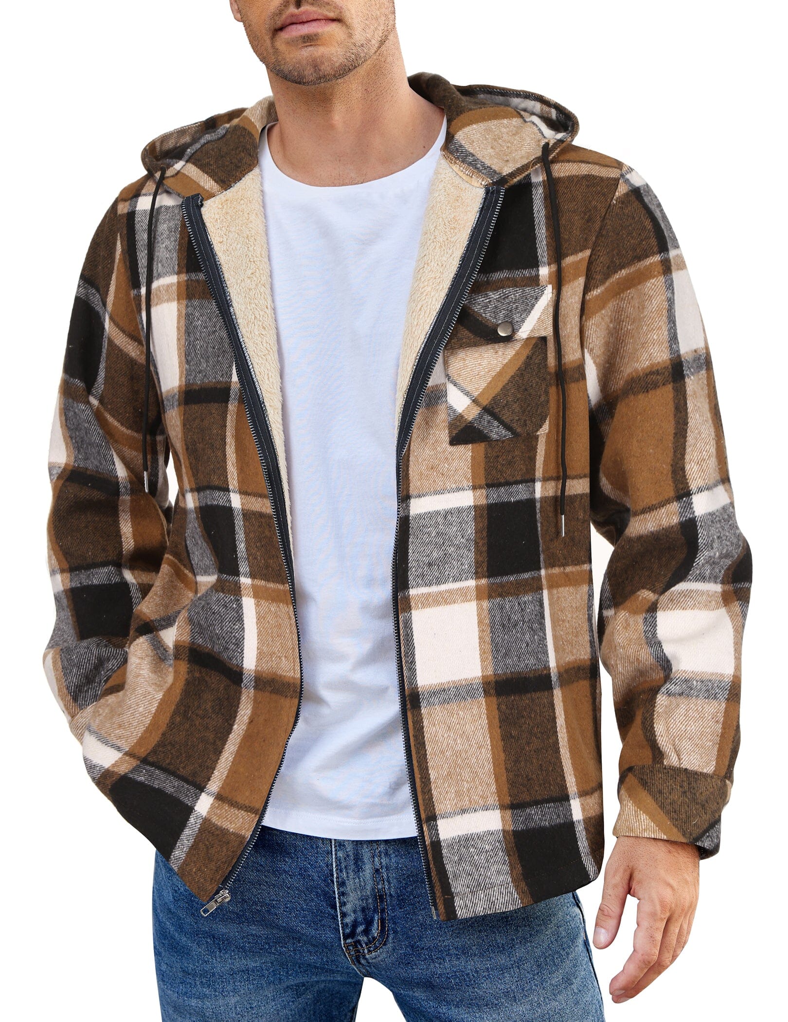 Comfy Plaid Flannel Lined Jacket (US Only) - Image 5