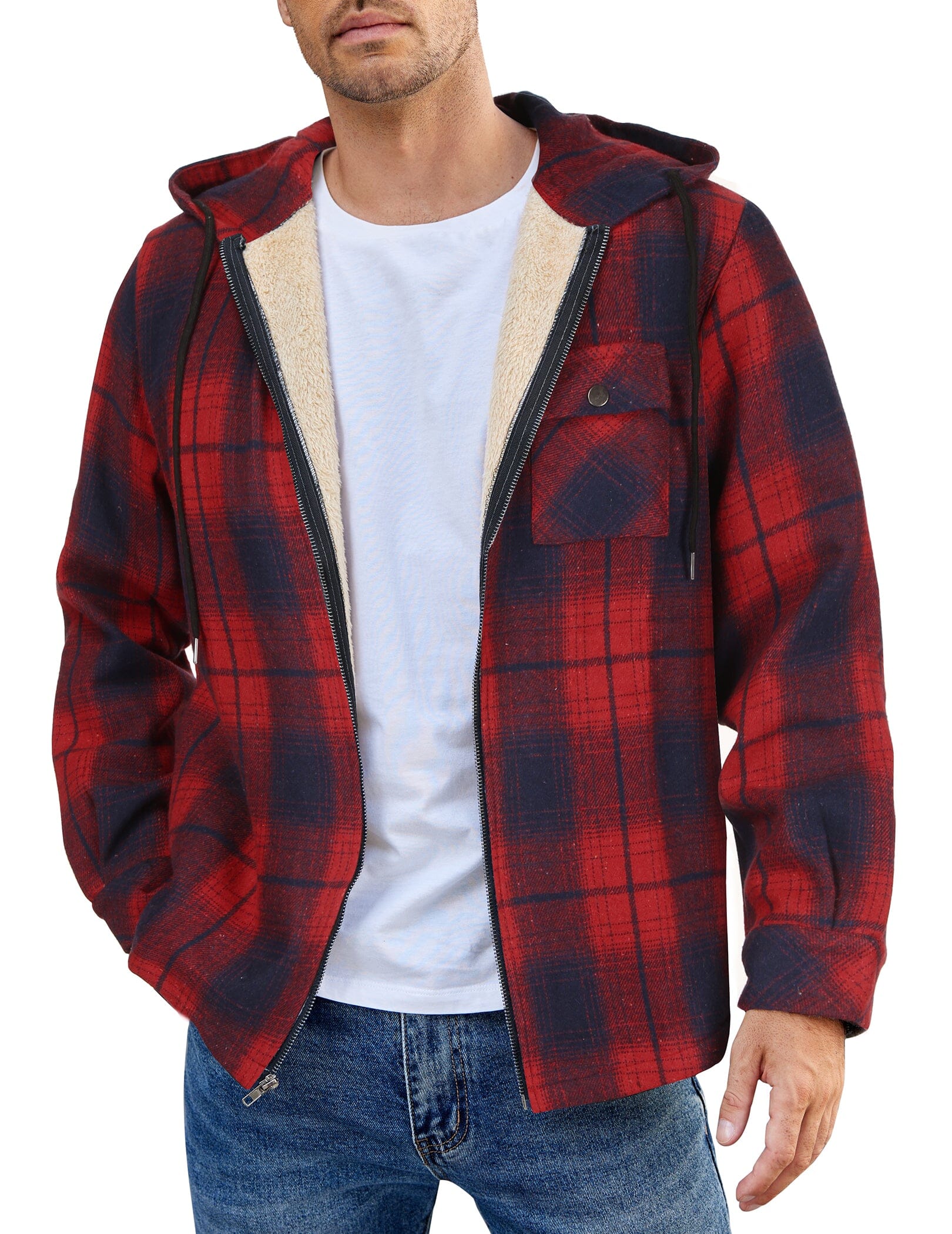 Comfy Plaid Flannel Lined Jacket (US Only) - Image 7