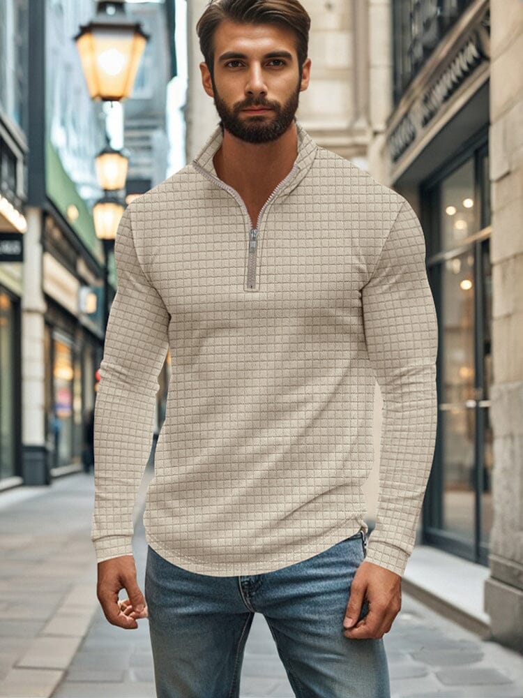 Comfy Soft Grid Texture Top - Image 4
