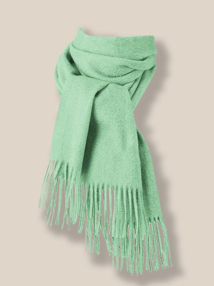 Comfy Tassel Faux Pashmina Scarf - Image 12
