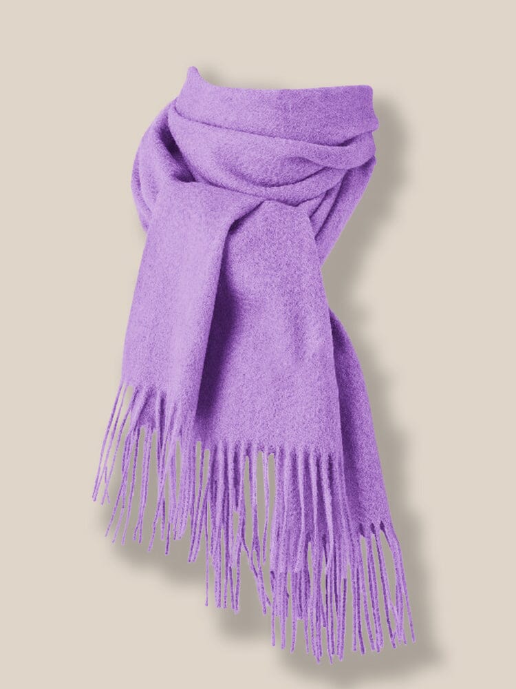 Comfy Tassel Faux Pashmina Scarf - Image 13