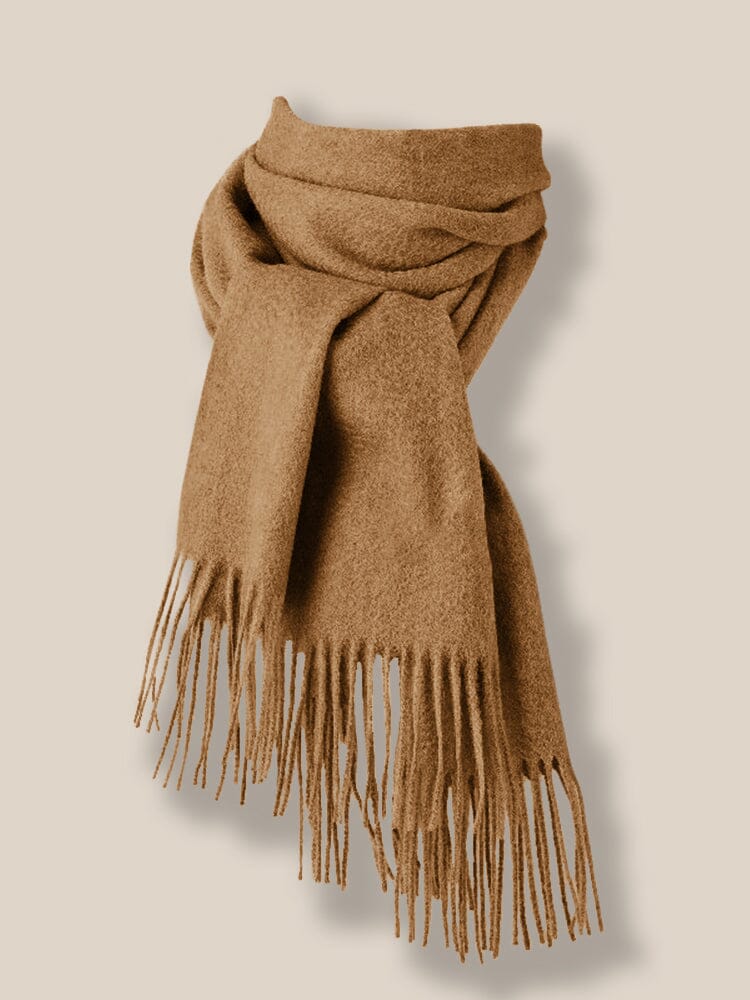 Comfy Tassel Faux Pashmina Scarf - Image 15