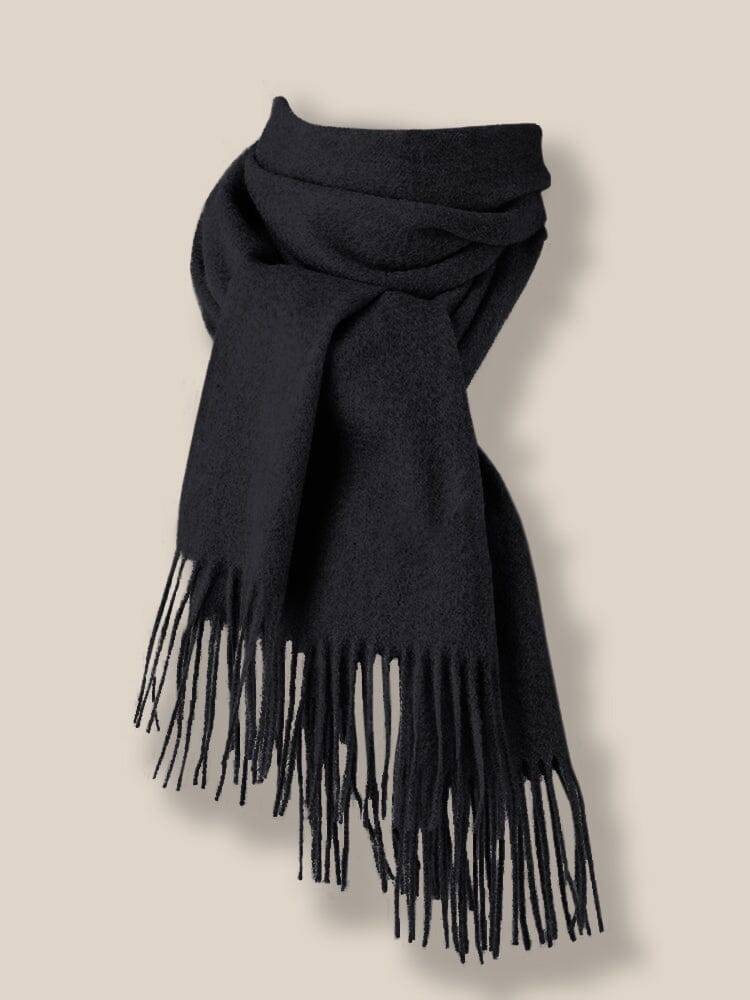 Comfy Tassel Faux Pashmina Scarf - Image 2