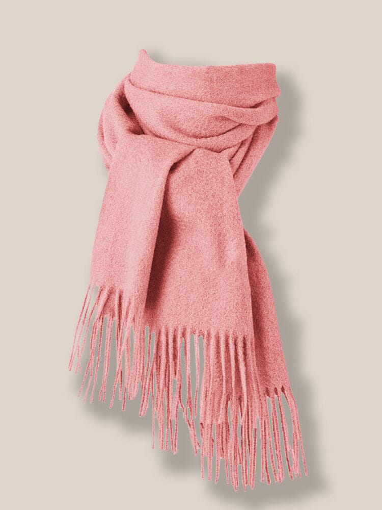 Comfy Tassel Faux Pashmina Scarf - Image 25
