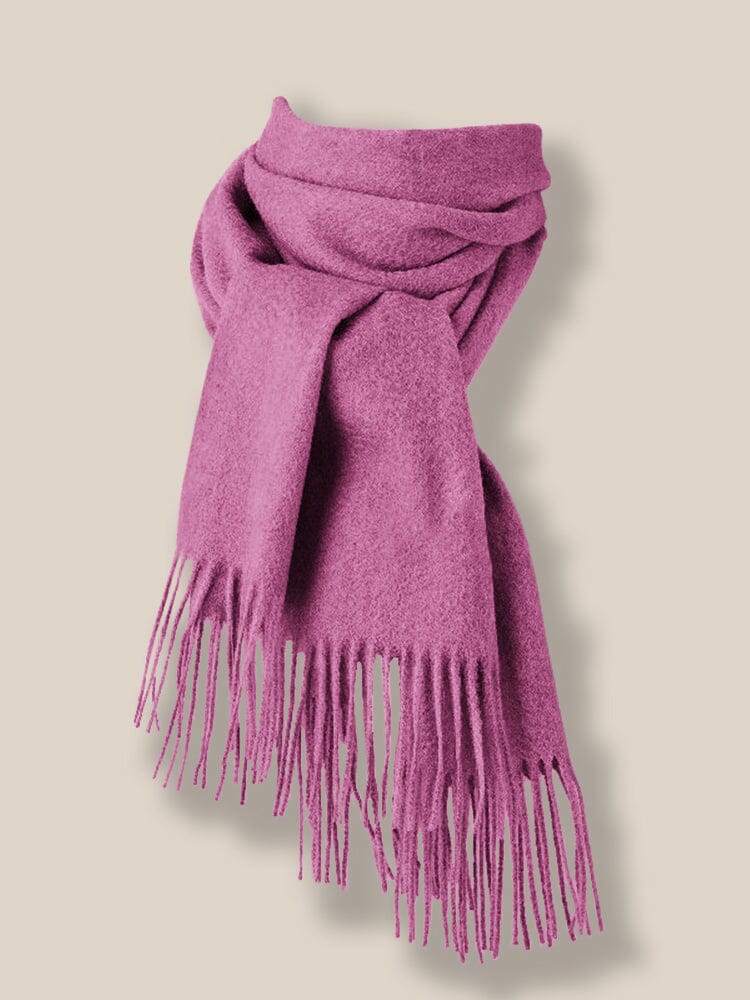 Comfy Tassel Faux Pashmina Scarf - Image 26