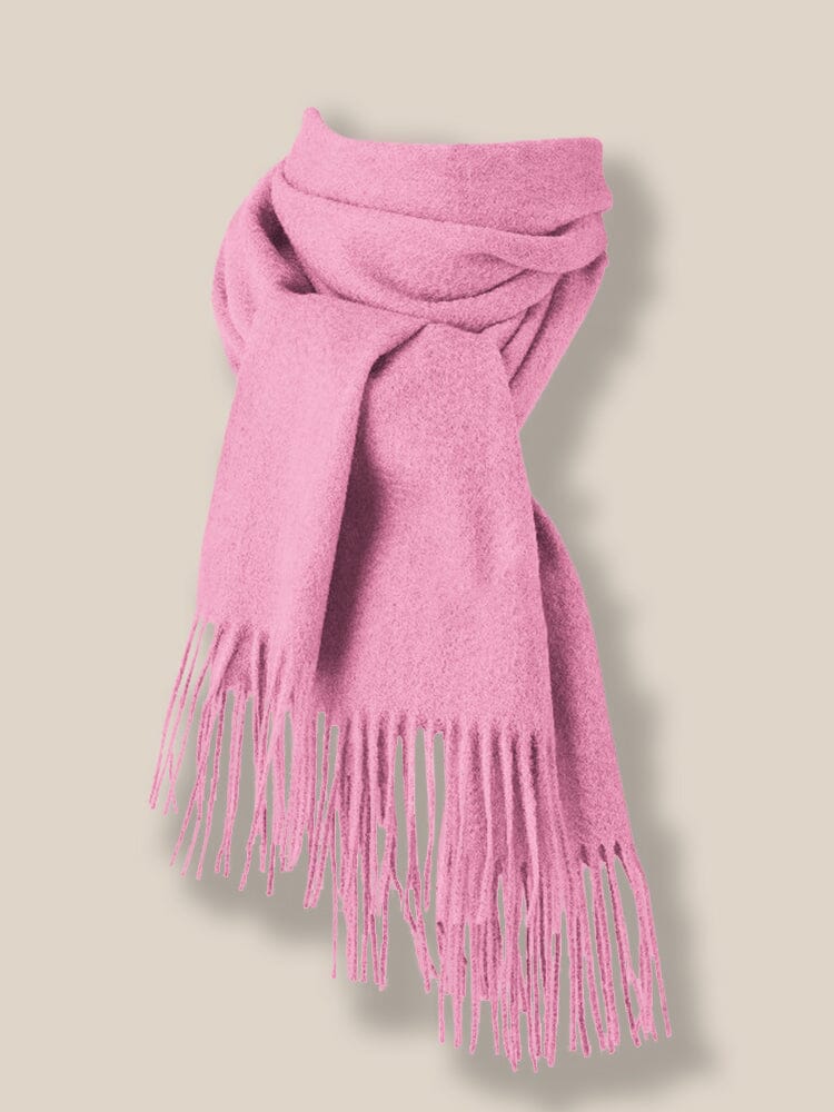 Comfy Tassel Faux Pashmina Scarf - Image 28