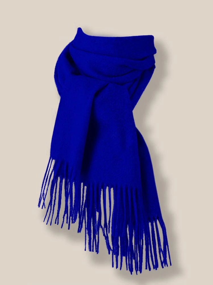 Comfy Tassel Faux Pashmina Scarf - Image 30