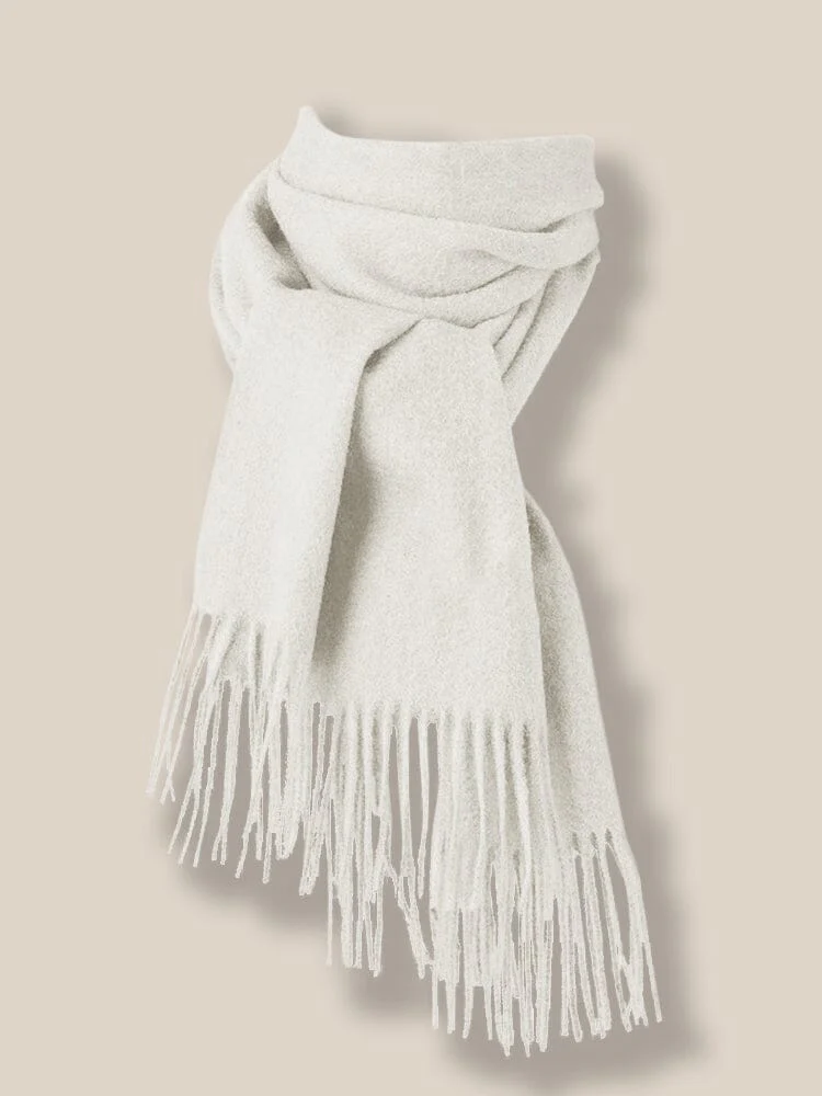 Comfy Tassel Faux Pashmina Scarf - Image 34