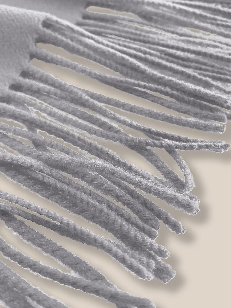 Comfy Tassel Faux Pashmina Scarf - Image 40