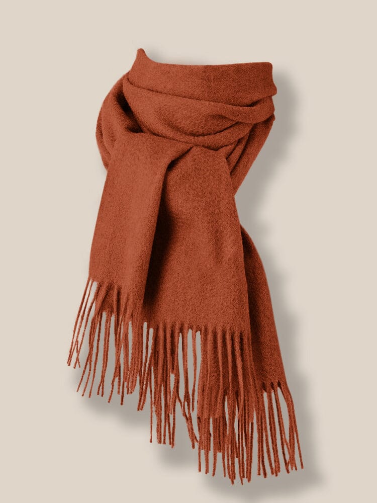 Comfy Tassel Faux Pashmina Scarf - Image 5