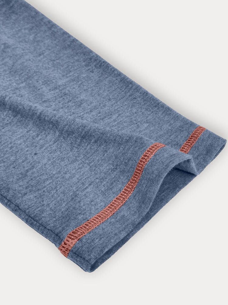 Comfy Versatile Contrast Stitching Shirt - Image 10