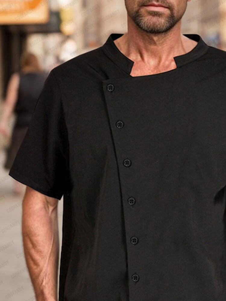 Contemporary Urban Asymmetric Shirt - Image 3
