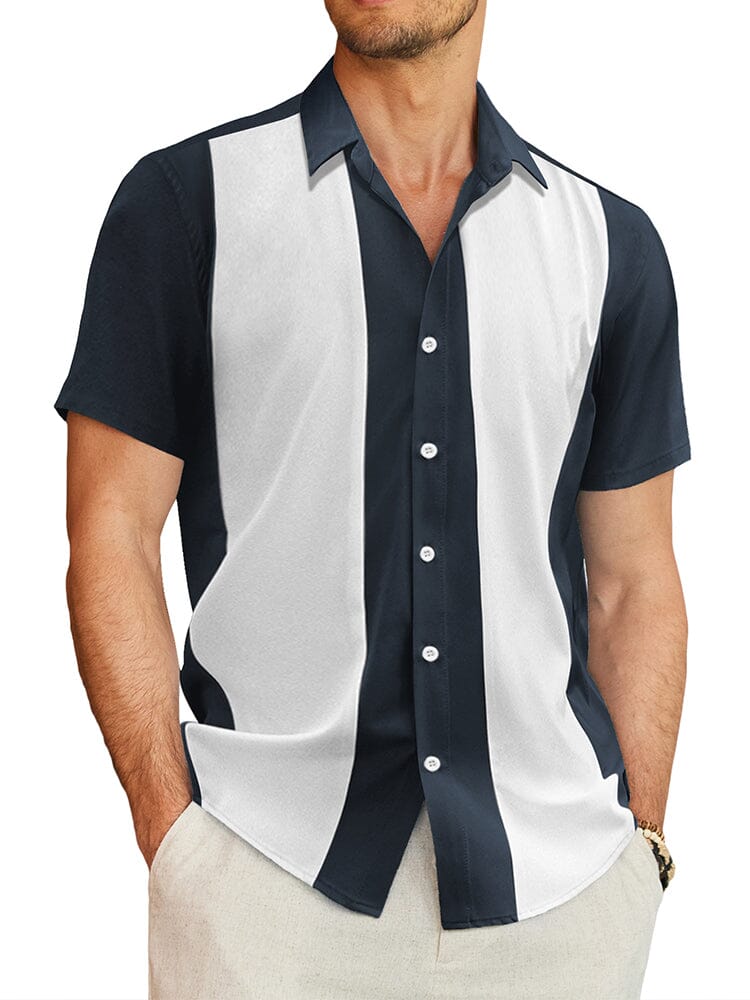 Contrast Stripe Bowling Shirt (US Only) - Image 5