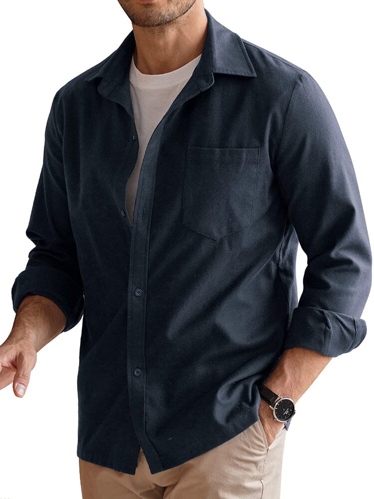 Long Sleeve Button Down Flannel Shirt (US Only) - Image 3