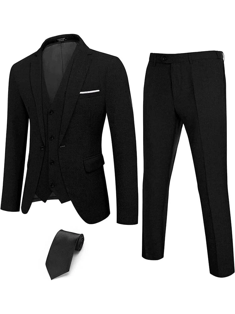 4-Piece One Button Blazer Suit Sets (US Only) - Image 3