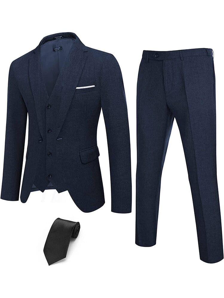 4-Piece One Button Blazer Suit Sets (US Only) - Image 4