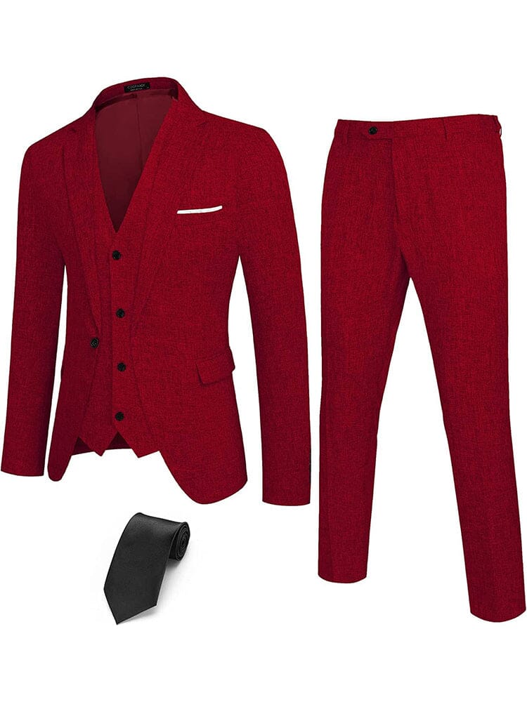 4-Piece One Button Blazer Suit Sets (US Only) - Image 8
