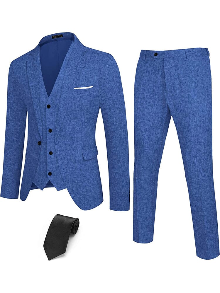 4-Piece One Button Blazer Suit Sets (US Only) - Image 9