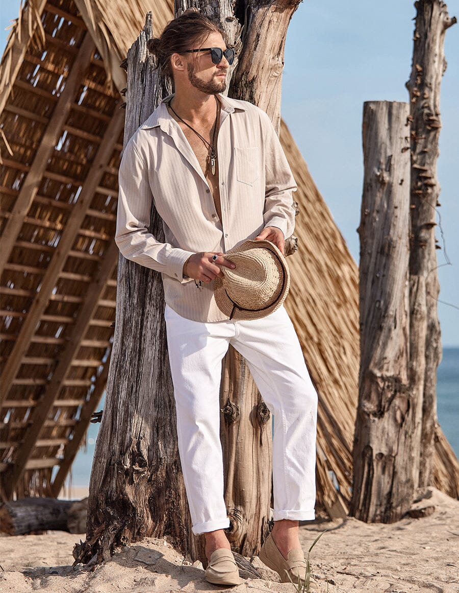 Botton Down Linen Shirt - Image 2