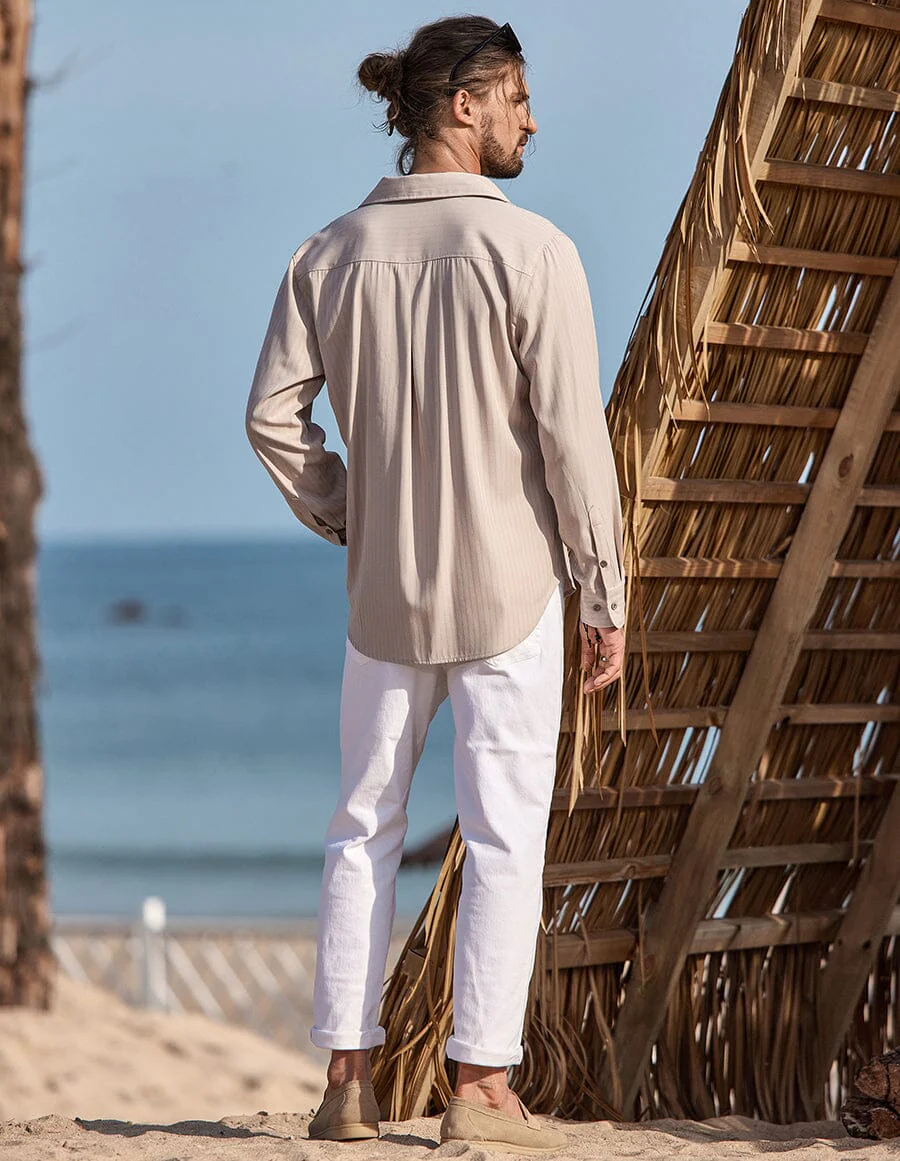 Botton Down Linen Shirt - Image 3