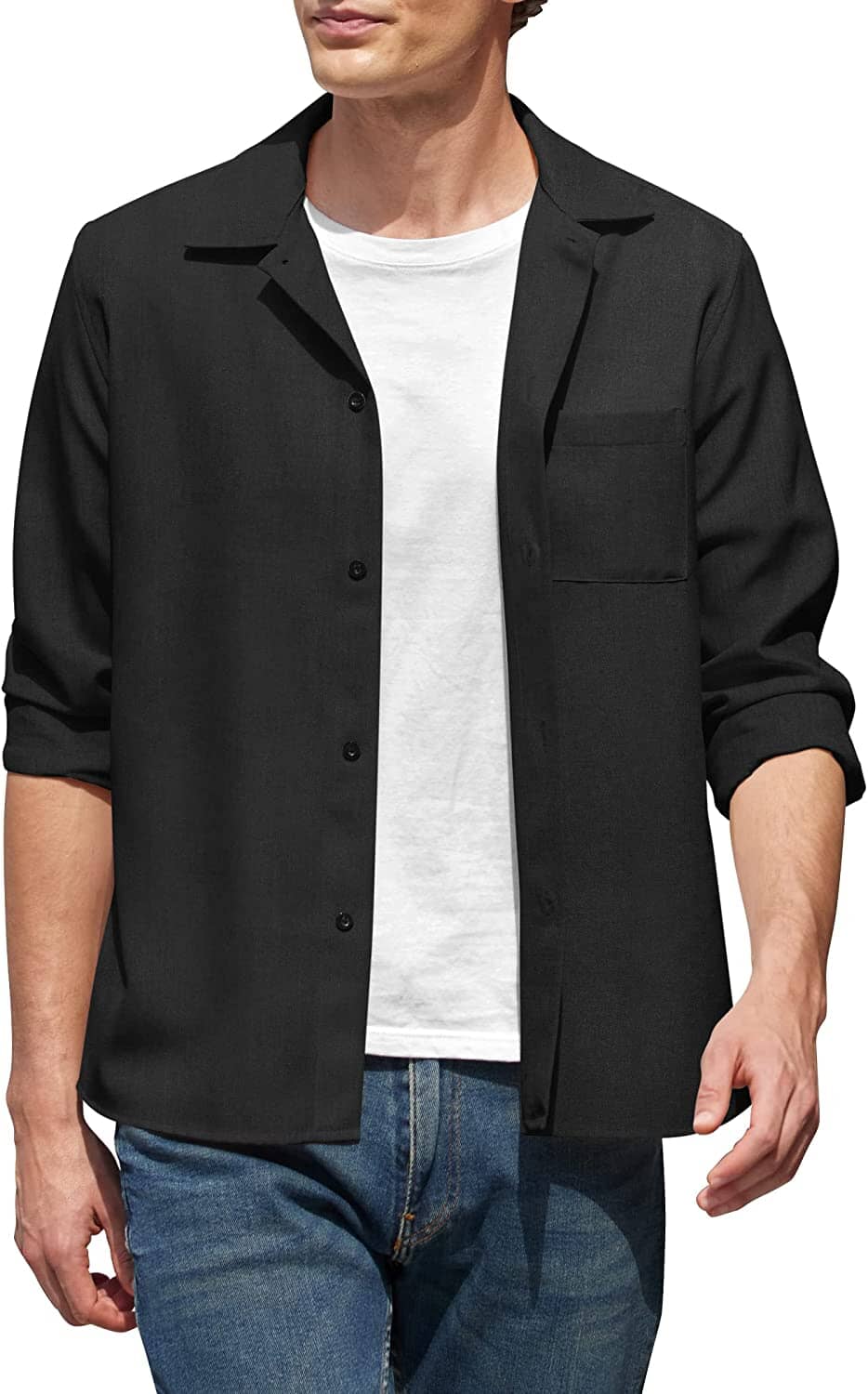 Casual Button Down Long Sleeve Shirt (US Only) - Image 4