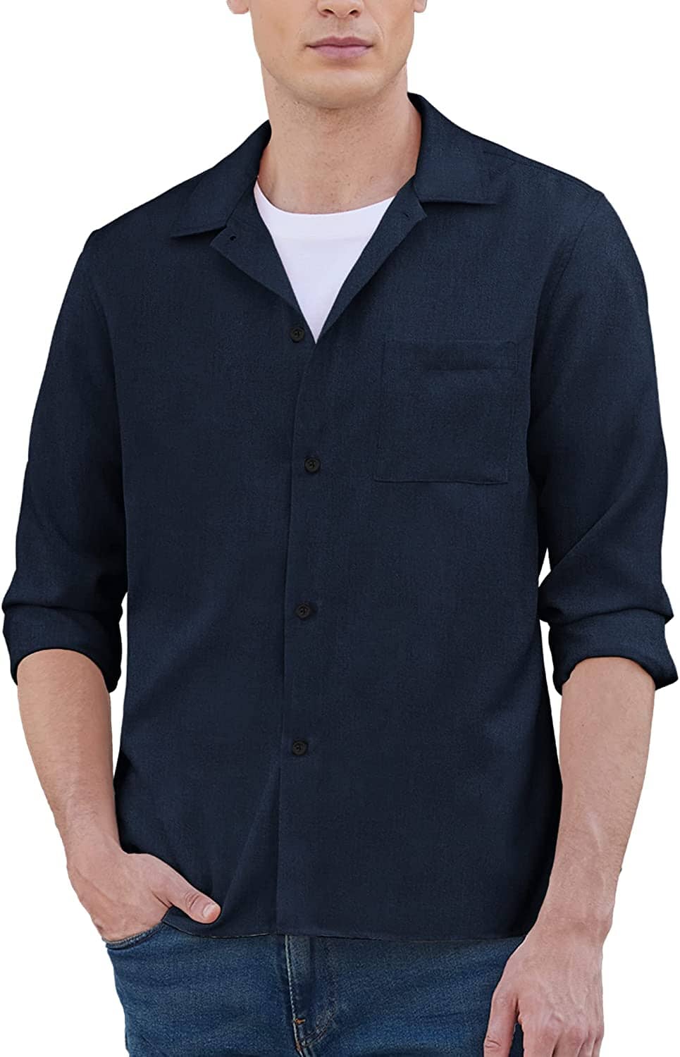 Casual Button Down Long Sleeve Shirt (US Only) - Image 5