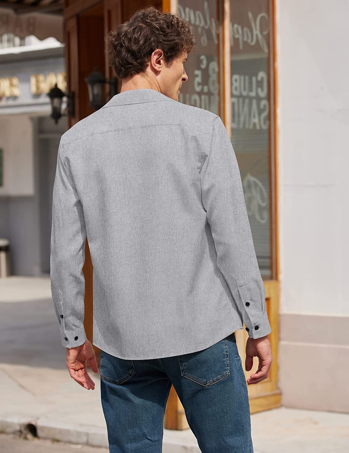 Casual Button Down Long Sleeve Shirt (US Only) - Image 7