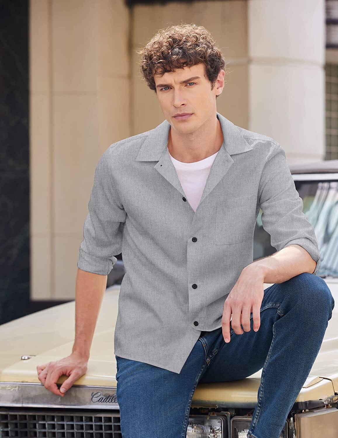 Casual Button Down Long Sleeve Shirt (US Only) - Image 8