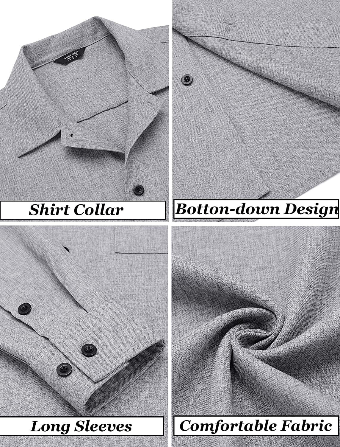 Casual Button Down Long Sleeve Shirt (US Only) - Image 9