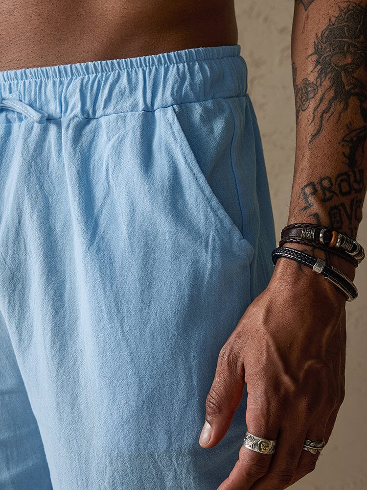 Casual Cotton Drawstring Shorts - Image 12