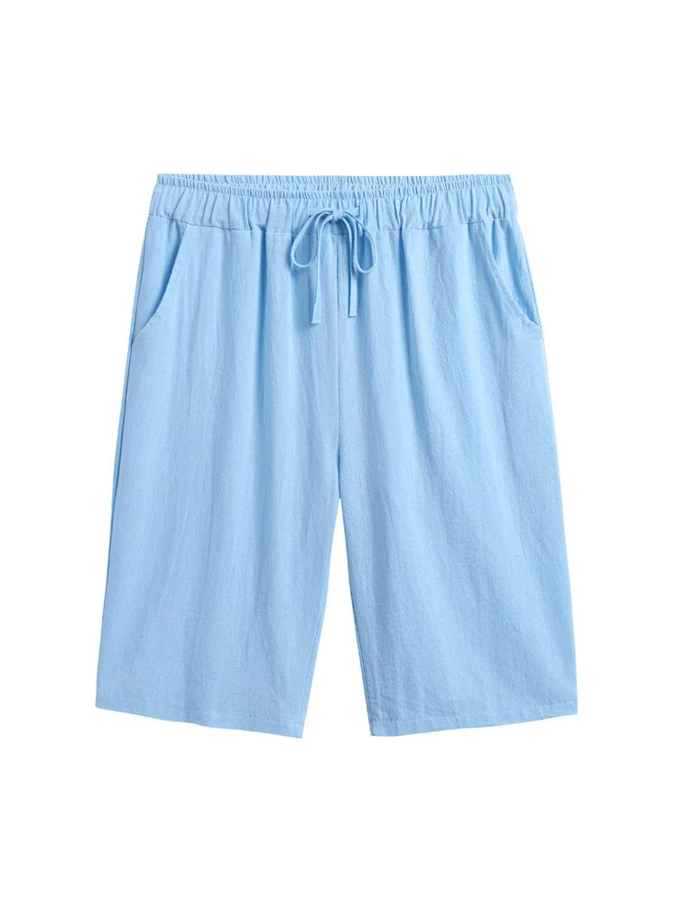 Casual Cotton Drawstring Shorts - Image 13