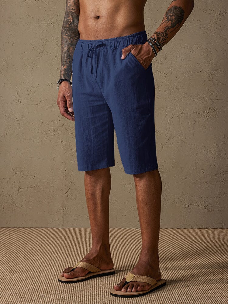 Casual Cotton Drawstring Shorts - Image 5
