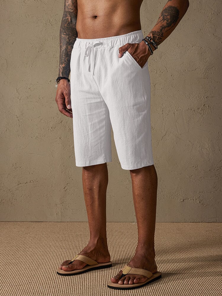 Casual Cotton Drawstring Shorts - Image 7