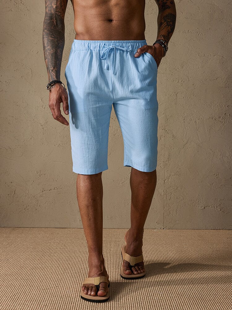Casual Cotton Drawstring Shorts - Image 8